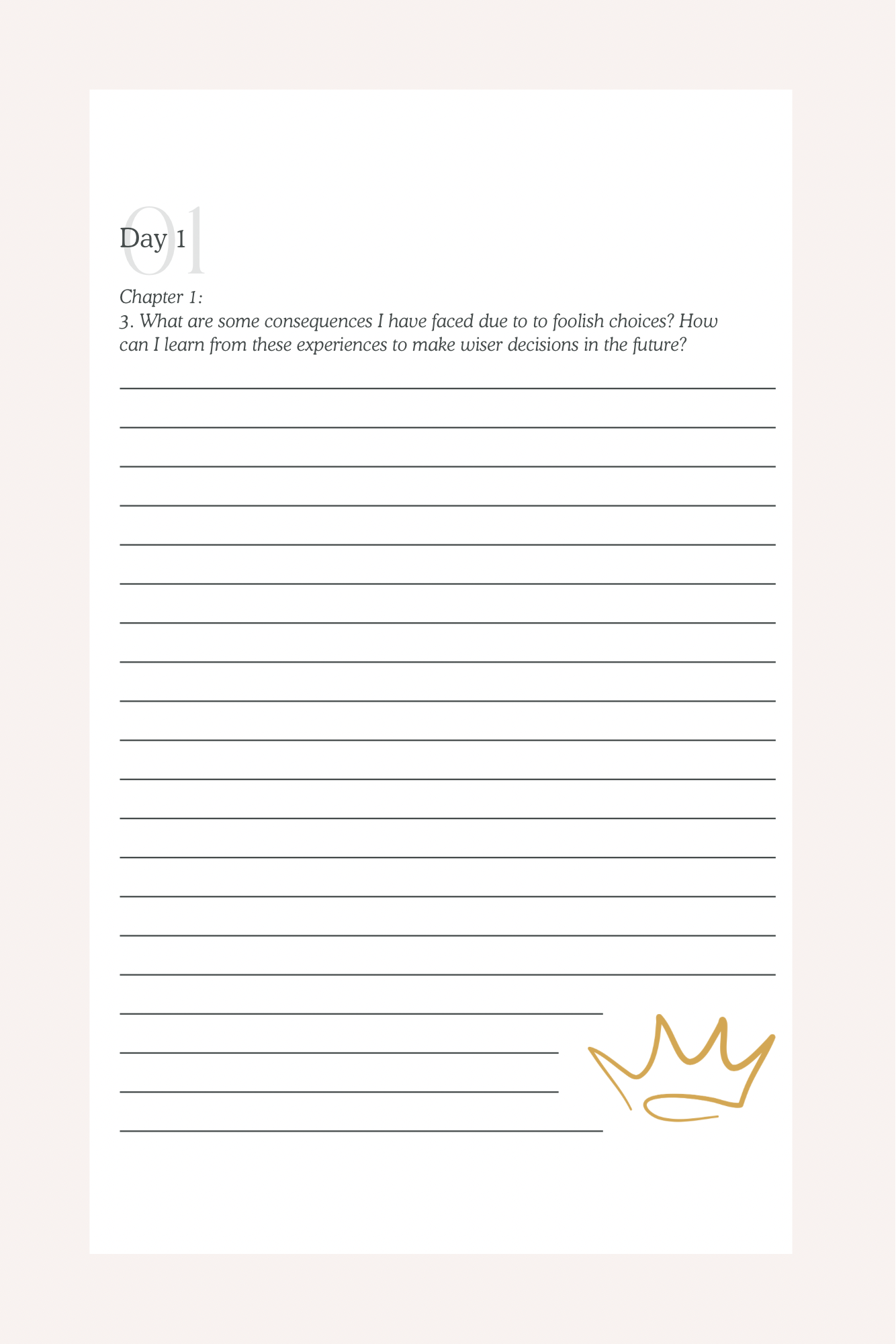 Walking In Wisdom Reflection Journal