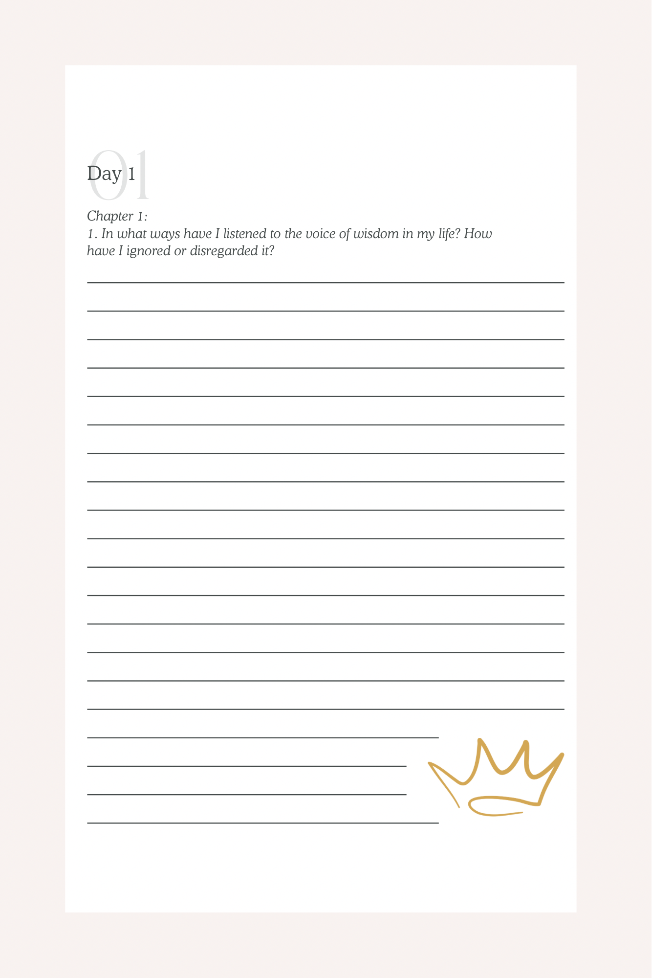 Walking In Wisdom Reflection Journal