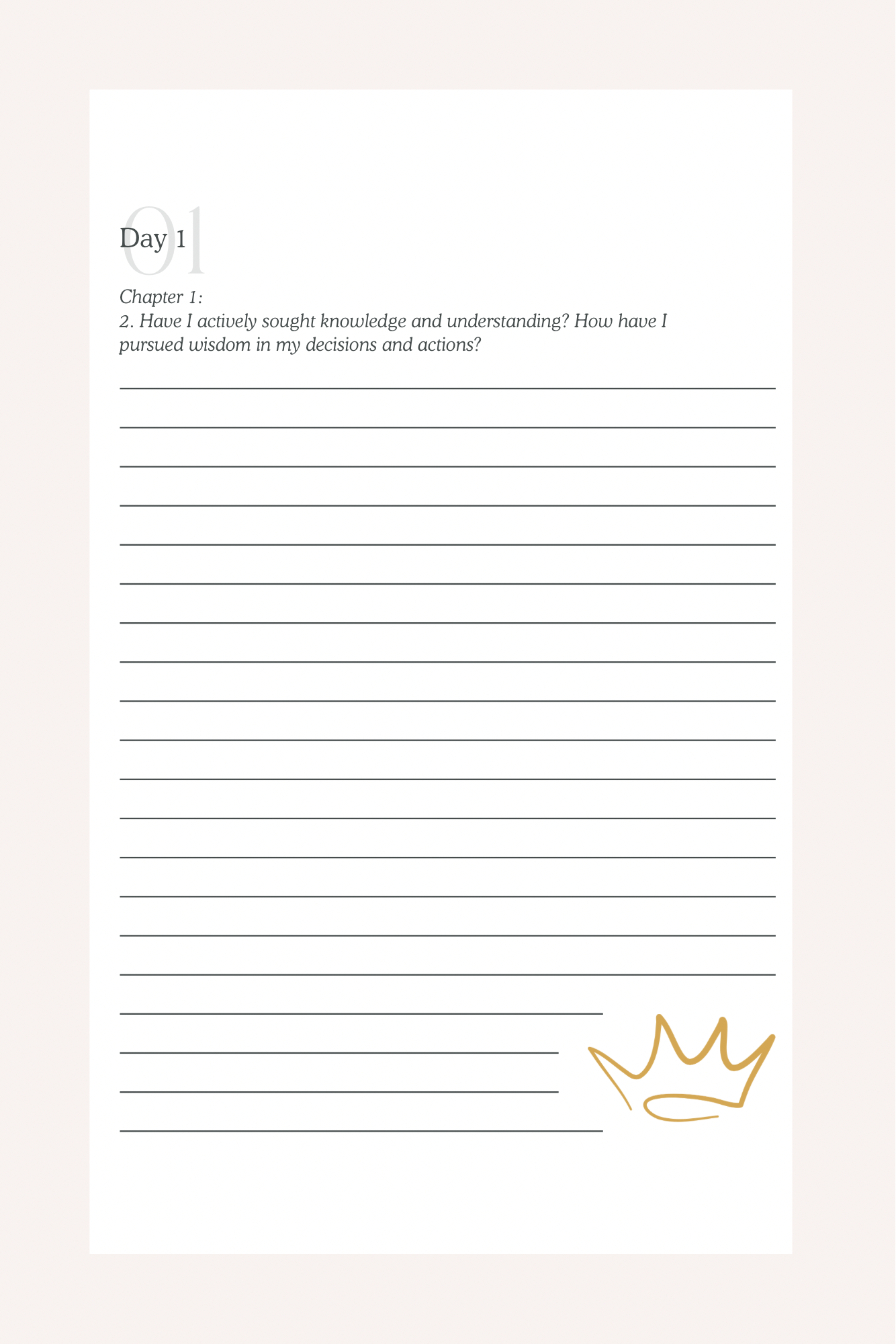 Walking In Wisdom Reflection Journal