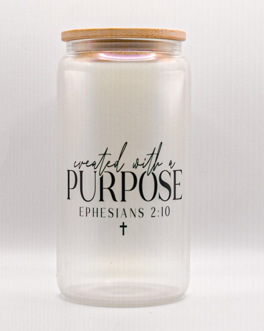 Scripture Bamboo Drinking Glass