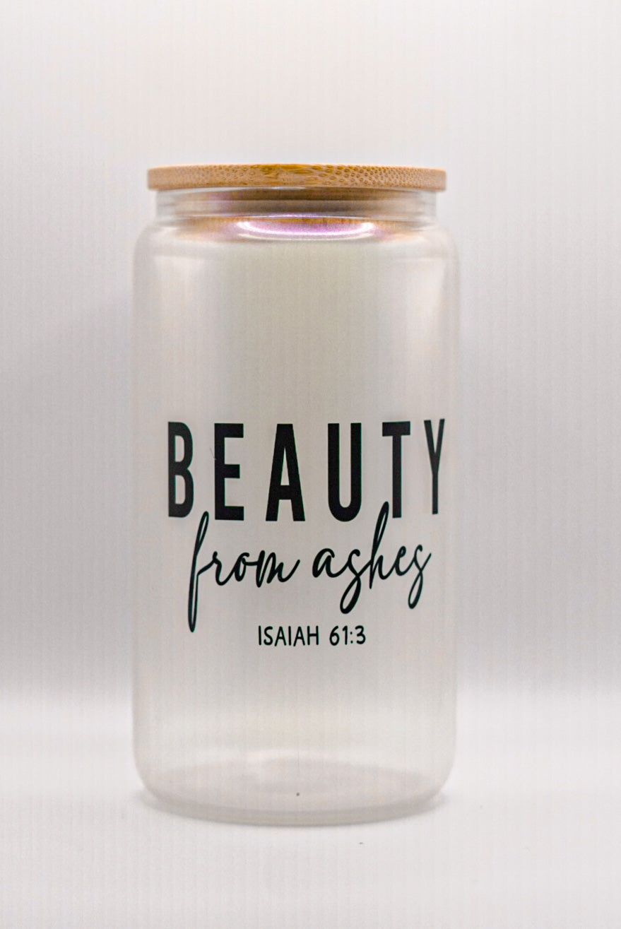 Scripture Bamboo Drinking Glass