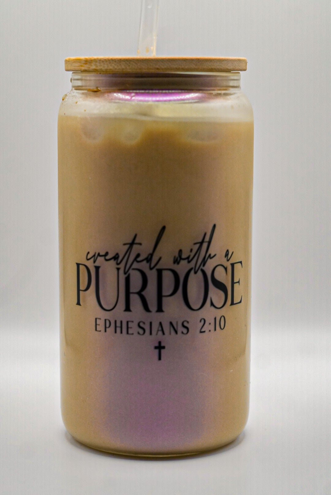 Scripture Bamboo Drinking Glass